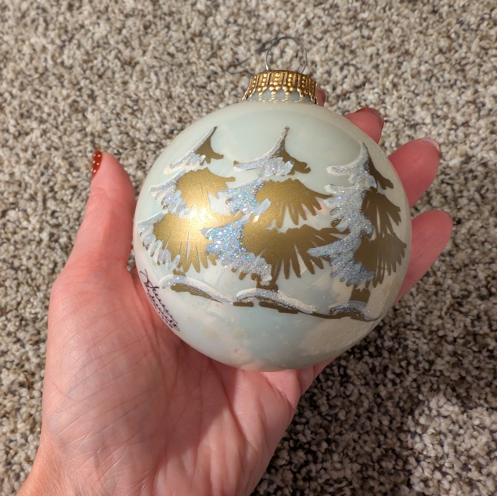Vintage Gold and Silver Holiday Opryland Hotel Ornament